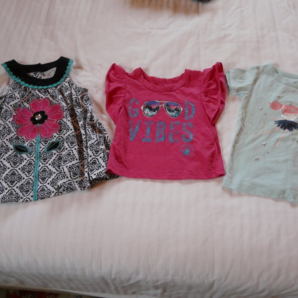 Lot Girls Shirts , Body Glove, Gap, Kids Headquarters - Size 4